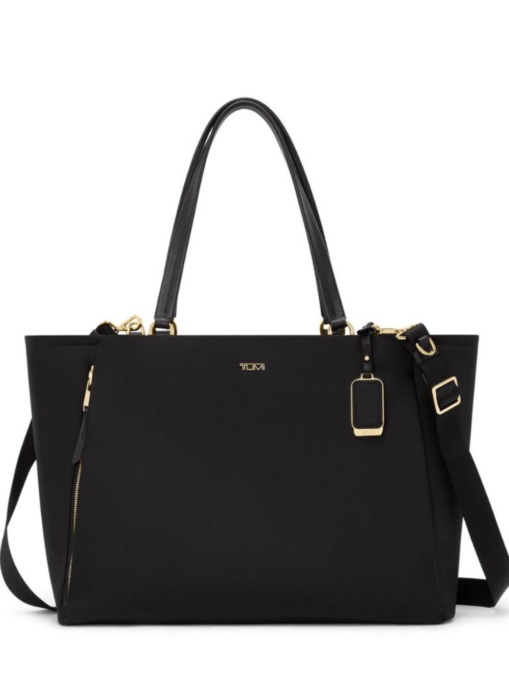 TUMI - Voyageur Valetta Large Tote - Black with Gold Hardware.  -With Tag